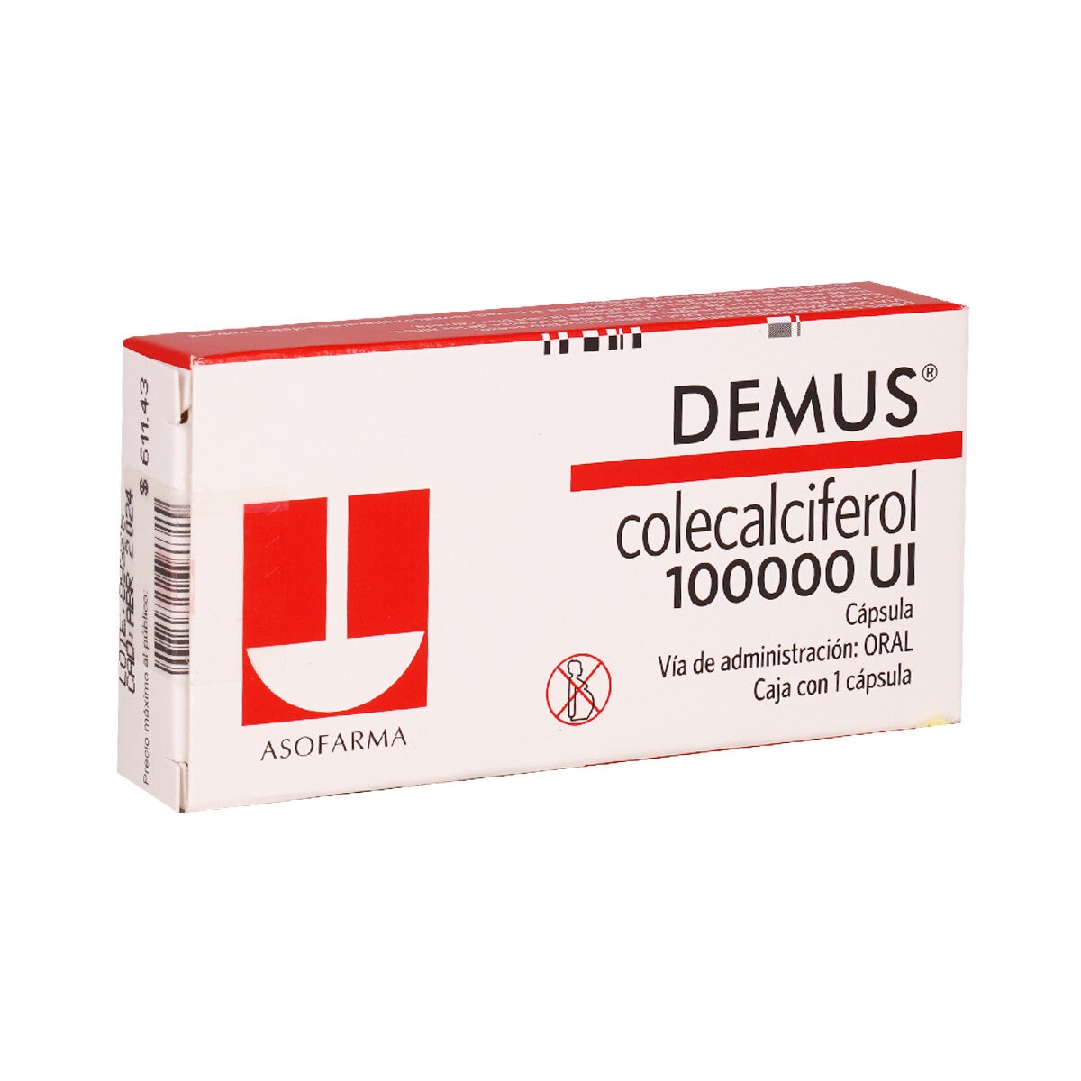 Demus 100000 UI Colecalciferol 1 cápsula