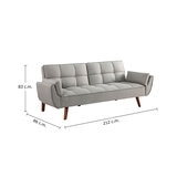 Coaster, Sofá Cama Capitones Color Gris
