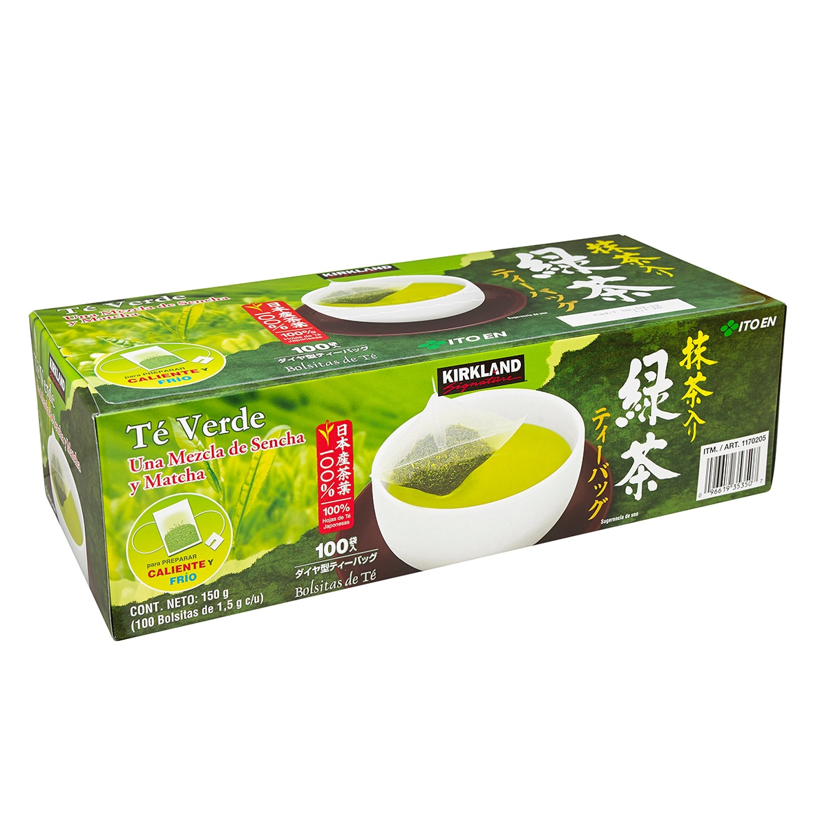 Kirkland Signature Té Verde Japonés 100 sobres