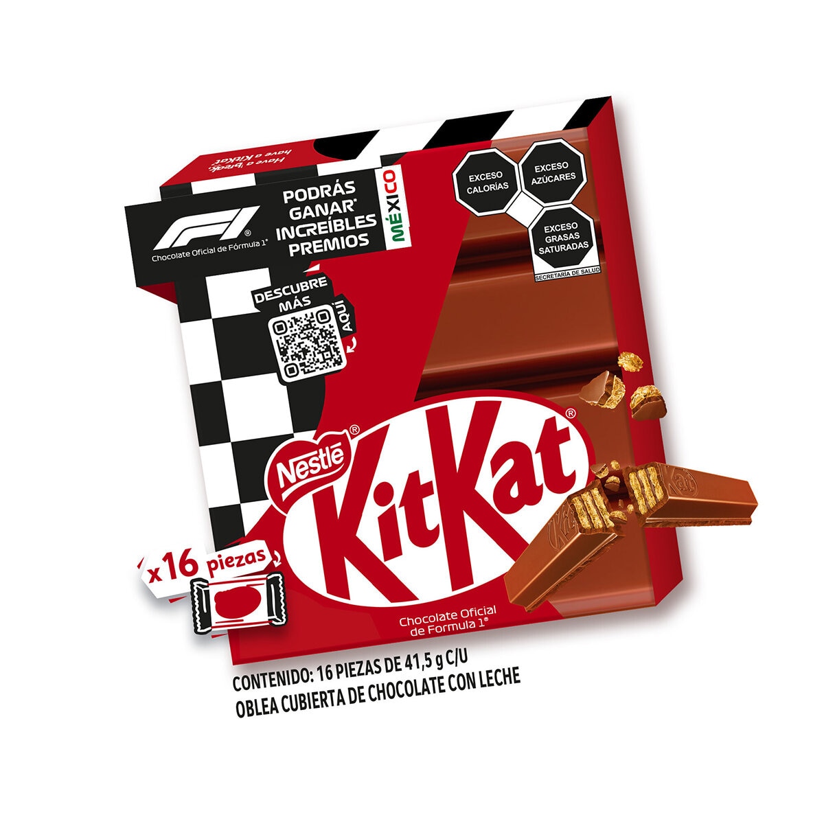 KitKat Chocolate 16 pzas 41.5 g