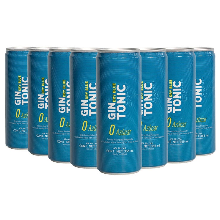 Dry Blue Express Gin Tonic Sin Azúcar 8/355ml Dry Blue Express Gin Tonic Sin Azúcar 8/355ml
