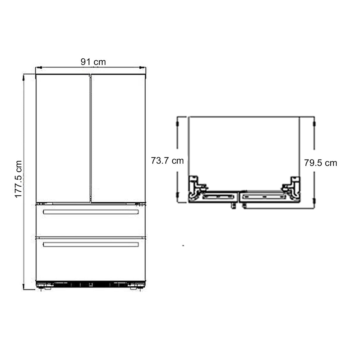 Teka Refrigerador 22' French Door