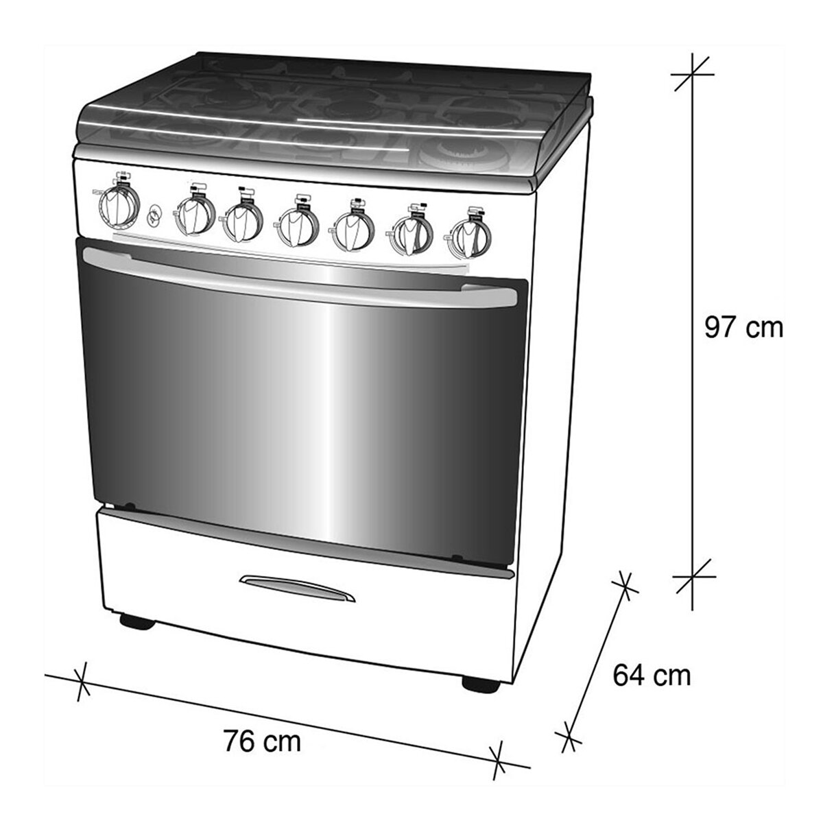 Koblenz Combo Estufa Firenze + Campana de Pared
