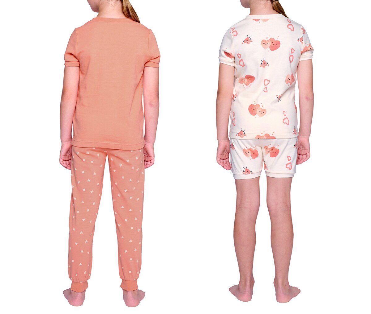 Pekkle Pijamas 4 piezas para Niños o Niñas Helado / Corazón 3 Años