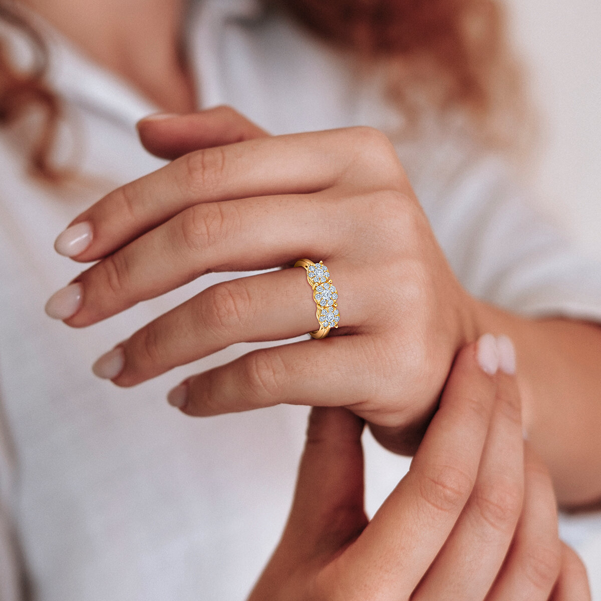 Anillo Nupcial de Diamantes 0.50ctw, Oro Amarillo 14K