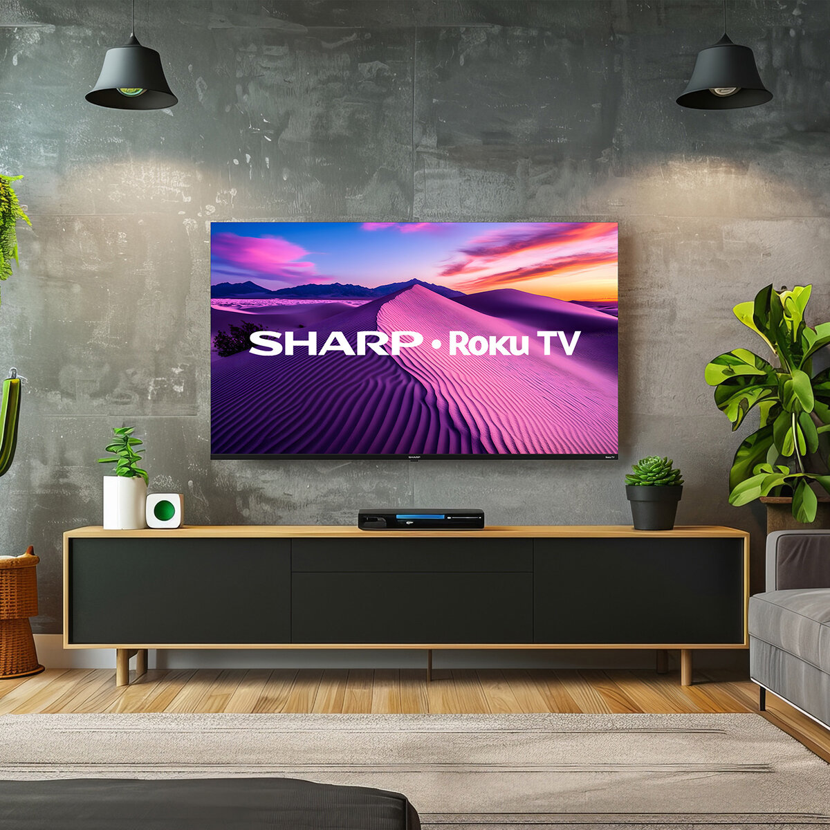 Sharp Pantalla 50" UHD 4K Roku TV