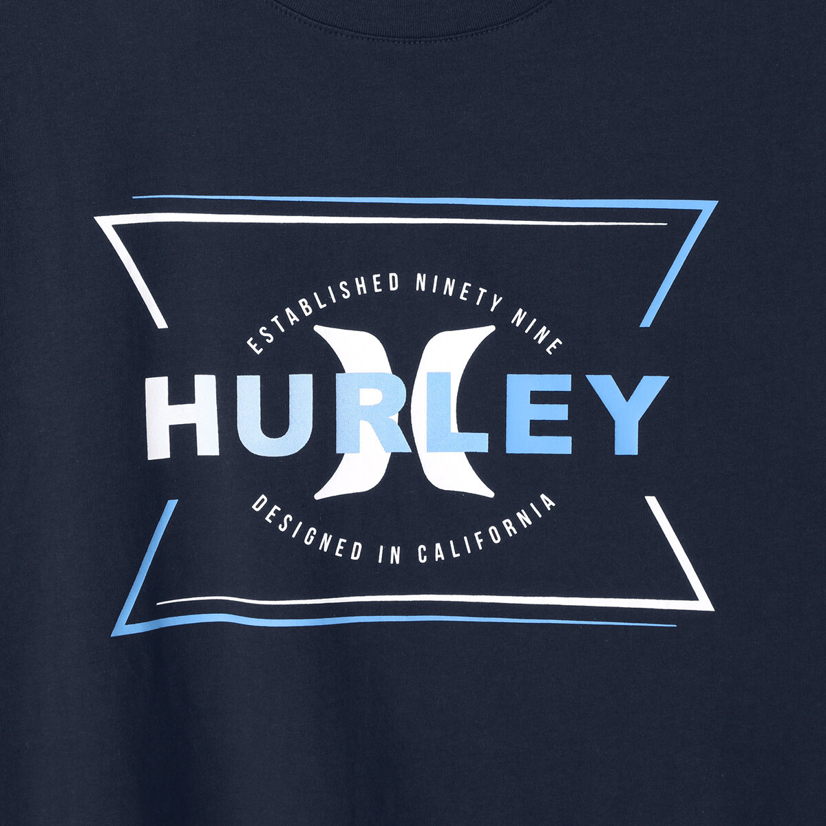 Hurley Playera para Caballero Azul Extra Grande