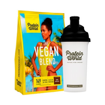 Proteína Vegana en Polvo Sabor Chocolate, Protein World, 1.2 kg