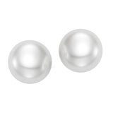 Aretes de Perlas Cultivadas, 12-13mm, Oro Amarillo de 14K
