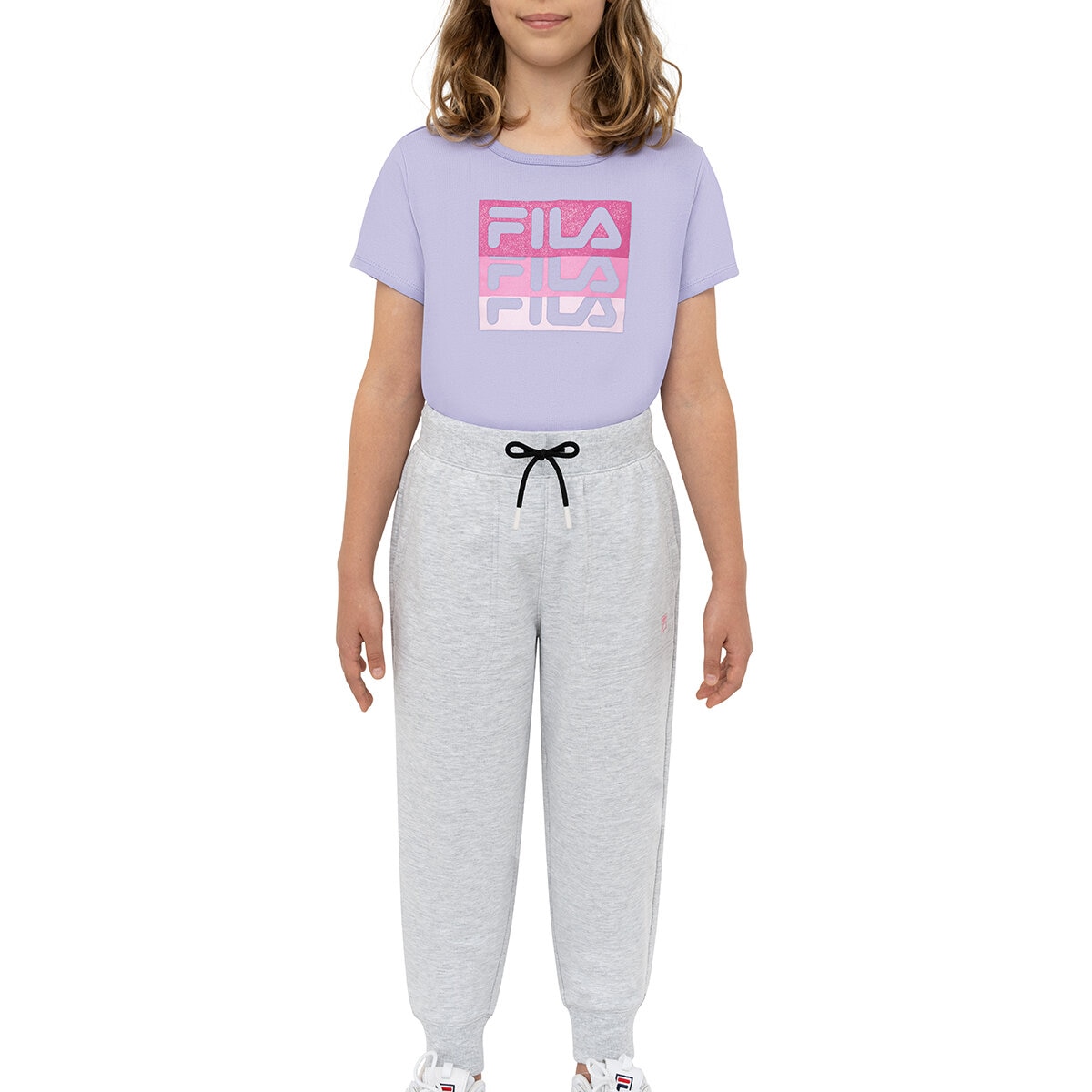 Fila Pants tipo jogger 2 piezas para Niñas Negro / Oxford 14 / 16 Años