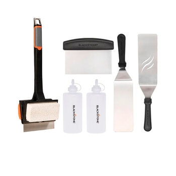 Blackstone Kit Esencial Para Plancha: Set De Espátulas + Cepillo Limpiador