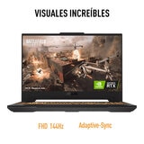 ASUS TUF Gaming F15 Laptop 15.6" Full HD Intel Core i5 8GB 512GB SSD + Mochila + Mouse