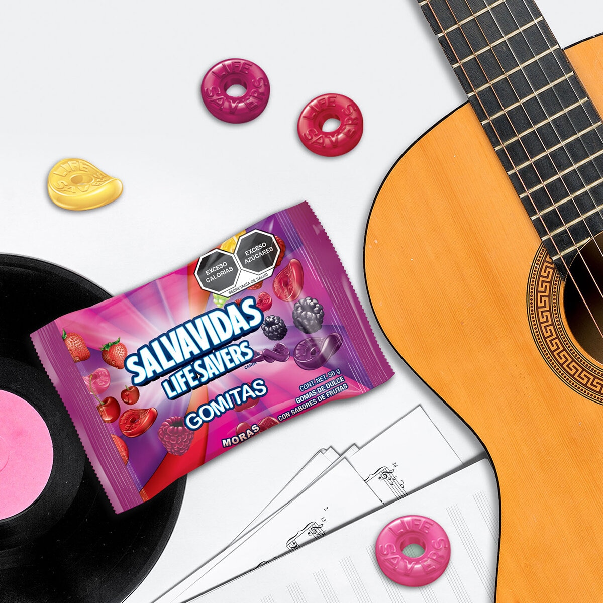 Lifesavers Gomitas de Dulce Sabor Moras Salvajes 9 pzas de 56g