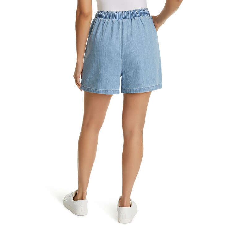 Vintage American Shorts Mezclilla para Dama Azul Chica