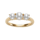 Anillo de Perla Cultivada, Oro Amarillo de 14K