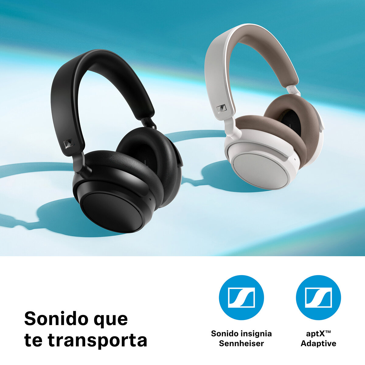 Sennheiser Accentum Plus Wireless Audífonos Bluetooth Blanco