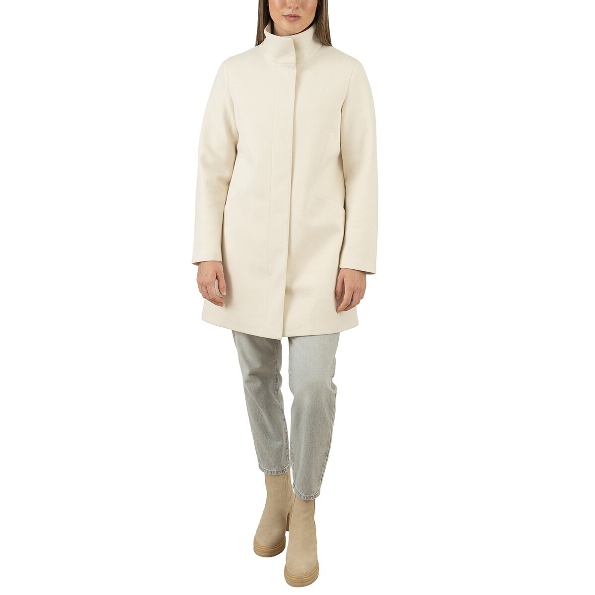 Nine West Abrigo para Dama Crema Grande Nine West Abrigo para Dama Crema Grande