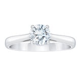 Anillo, 0.50ct Diamante Solitario, Oro Blanco de 14K Anillo, 0.50ct Diamante Solitario, Oro Blanco de 14K