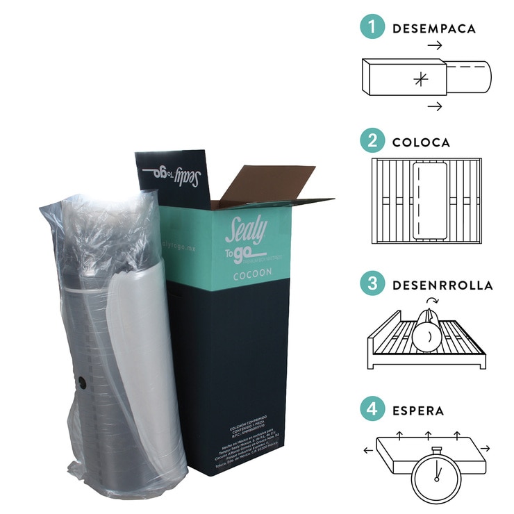 Sealy, To Go Cocoon, Colchón Queen Size