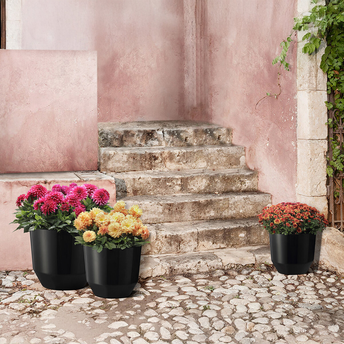 B&C, Set de Macetas Denzel 3 pzs.