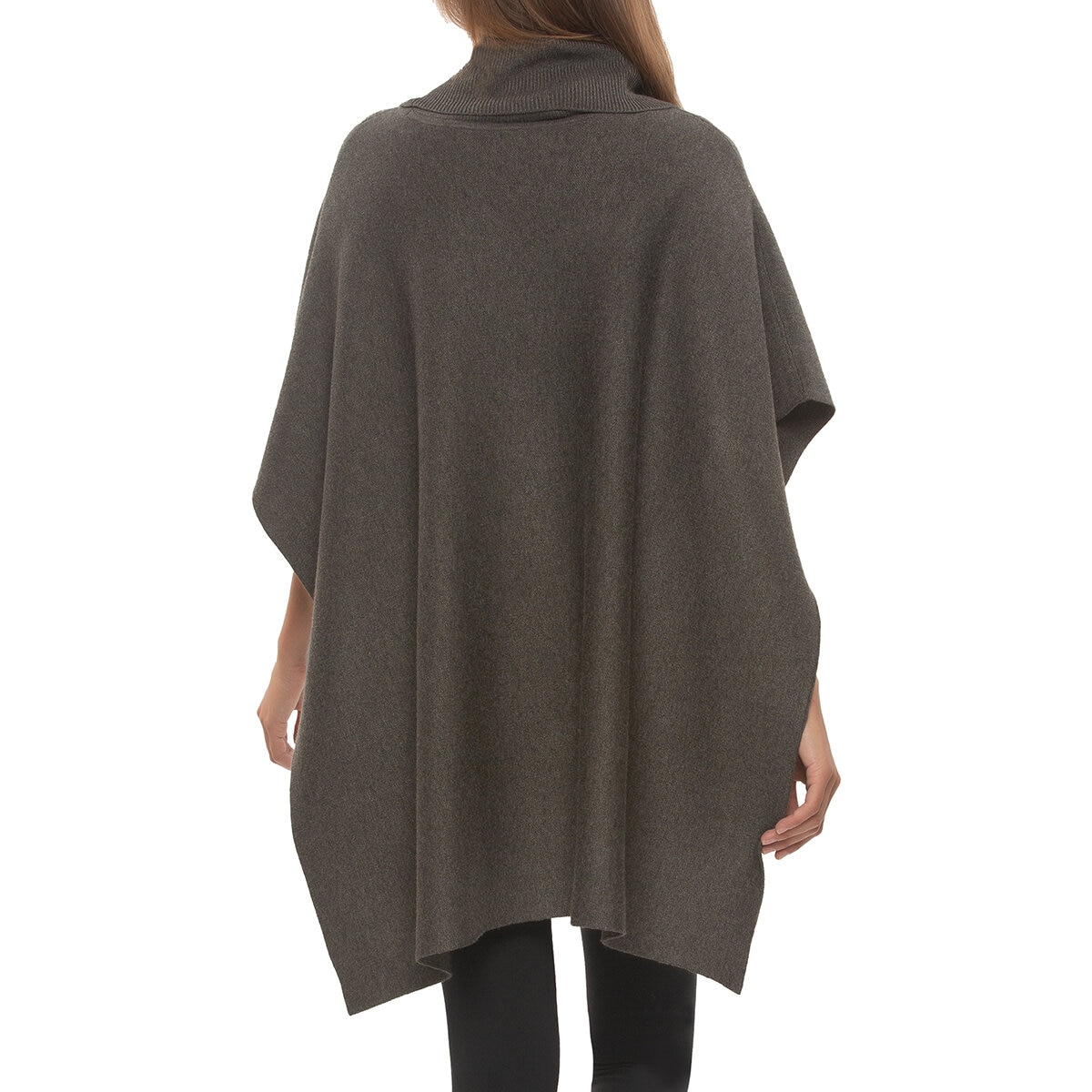 Black Bow Poncho para Dama Gris