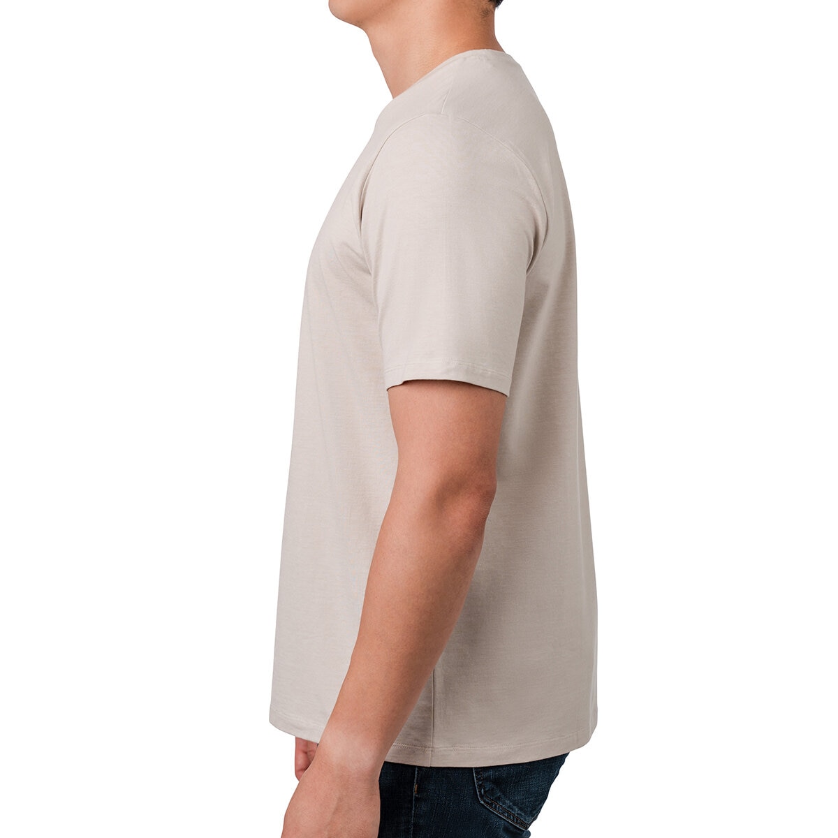 Rough Dress Playera para Caballero Café cuello en V Chica