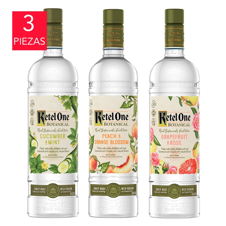 Vodka Ketel One Botanical 3/750ml Costco México