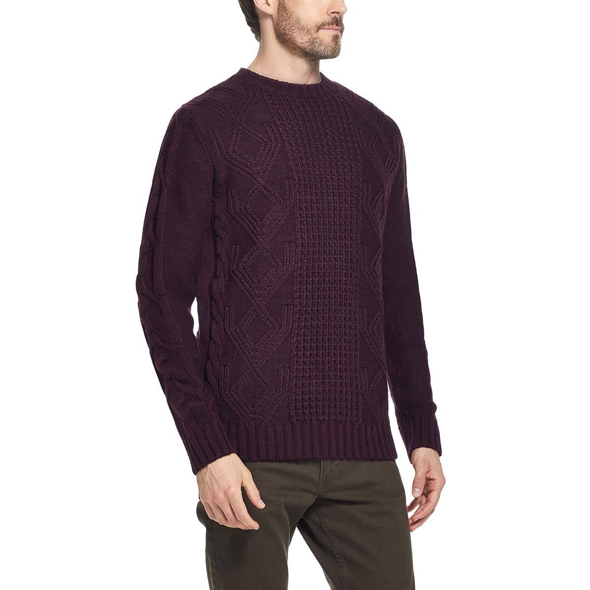 Weatherproof Vintage, Sueter Grueso para Caballero, Morado Costco México