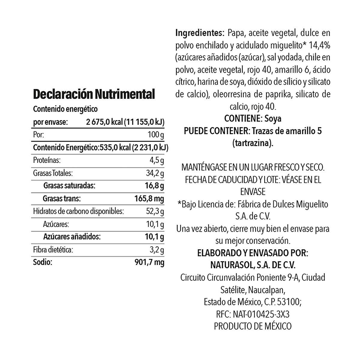 Naturasol Papa Miguelito 500 g