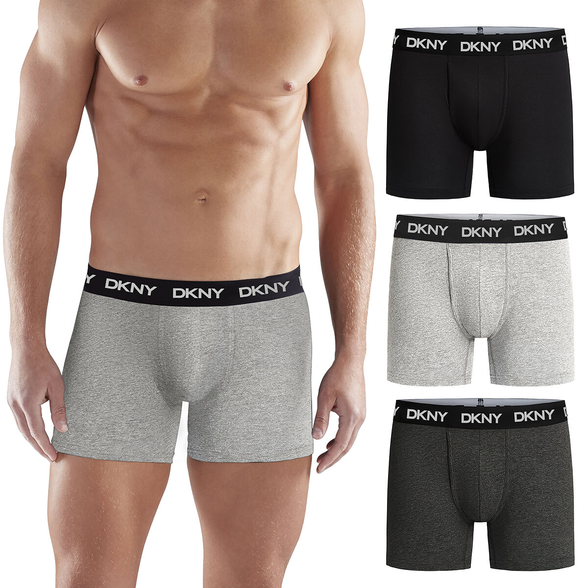 DKNY Bóxers para Caballero 4 piezas Mediana