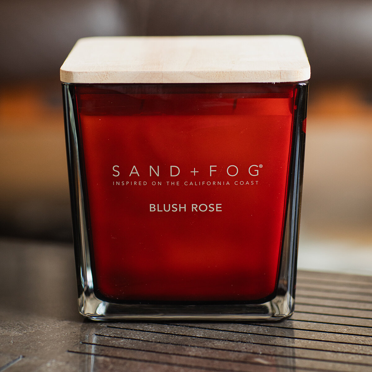 Sand + Fog Vela Aromática de Mezcla de Cera de Soya Resplandor Rosado