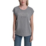 DKNY Playera para Dama Gris Mediana