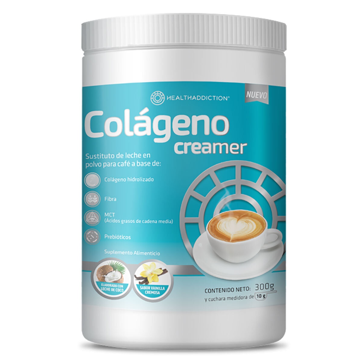 Colágeno Creamer Sabor Vainilla 300gr