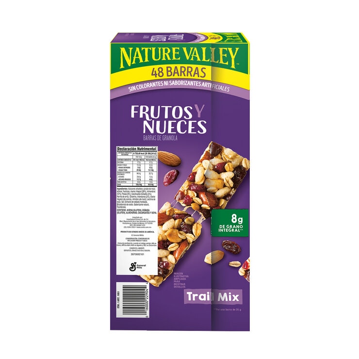 Nature Valley Barras de Frutos y Nueces 48 pzas de 35g