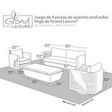 Grand Leisure, Vega Sala para Jardín de 4 Piezas