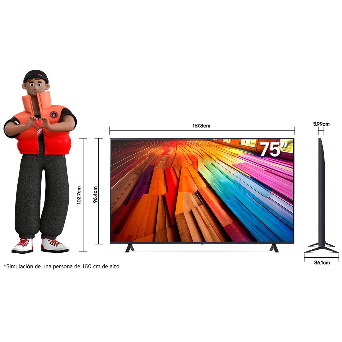 LG Pantalla 75" UHD 4K Smart TV