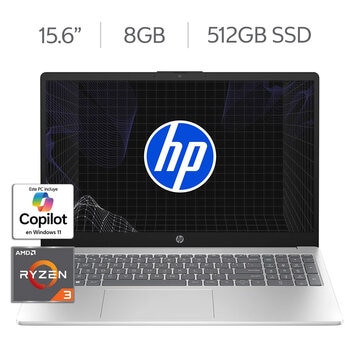 HP 15-fc0234la Laptop 15.6" Full HD AMD Ryzen 3 8GB 512GB