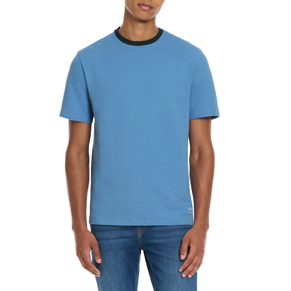Scotch & Soda Amsterdam Playera para Caballero Azul Grande