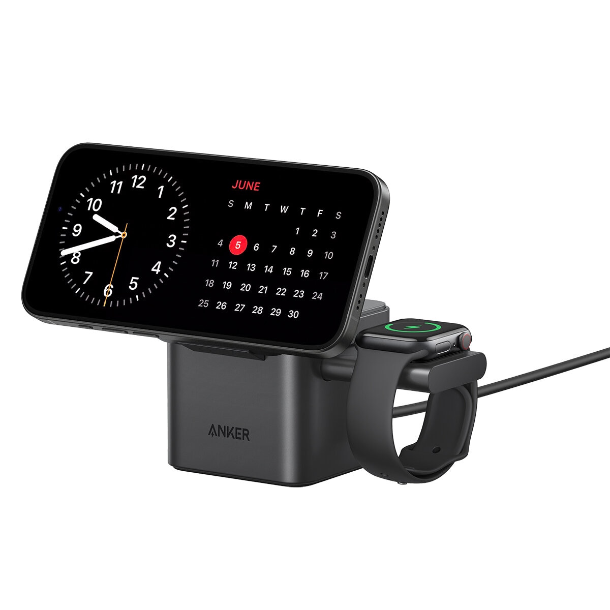 Anker Estación de Carga MagGo 3 en 1 con Qi2