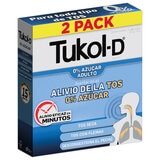 Tukol-D 0% Azucar Jarabe para la Tos 2 Frascos de 125 ml c/u