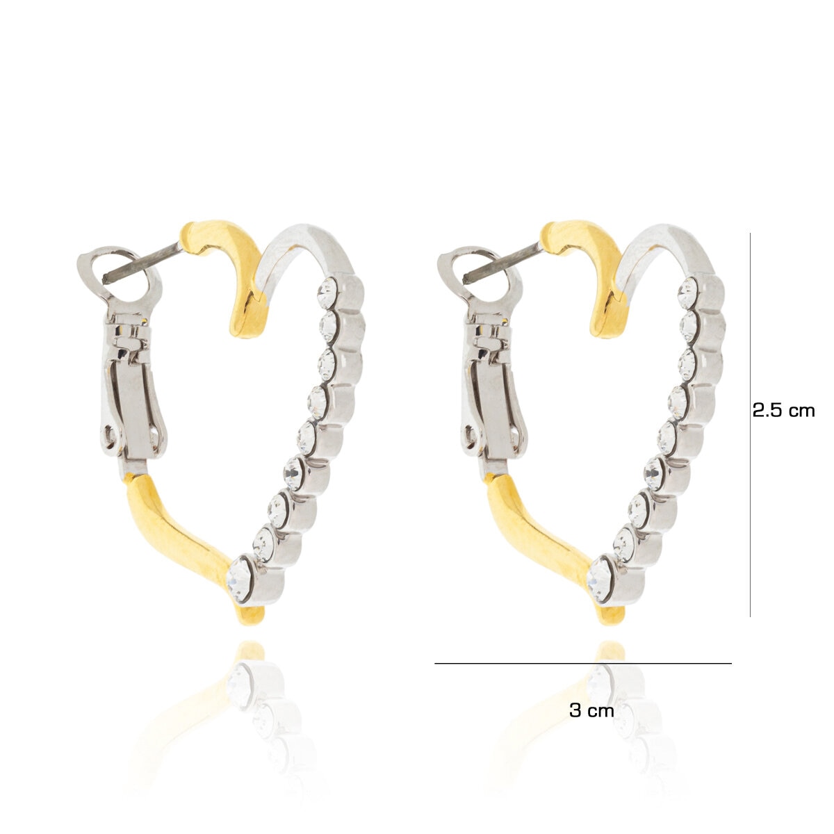 Mayfer, Juego de Collar con Dije De Corazón y Aretes