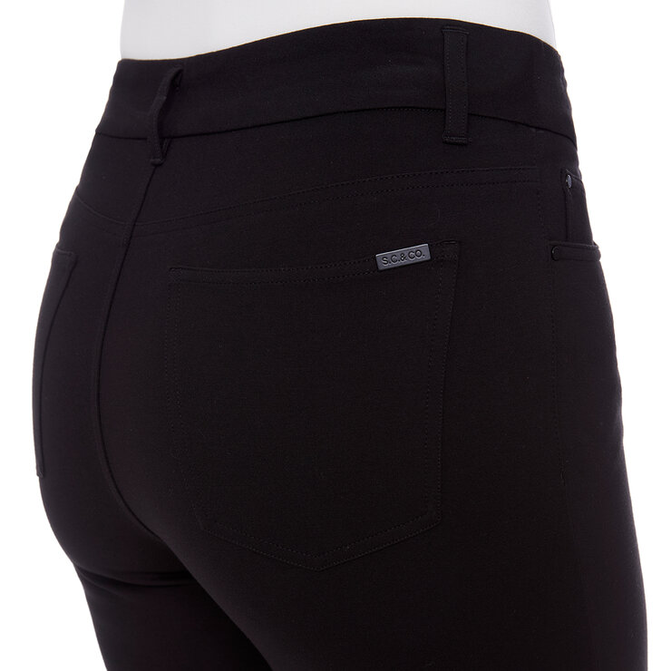 S.C. & CO Pantalones para Dama Negro Grande
