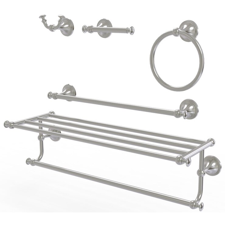 15West, Set de Accesorios para Baño, Niquel Cepillado | Costco México