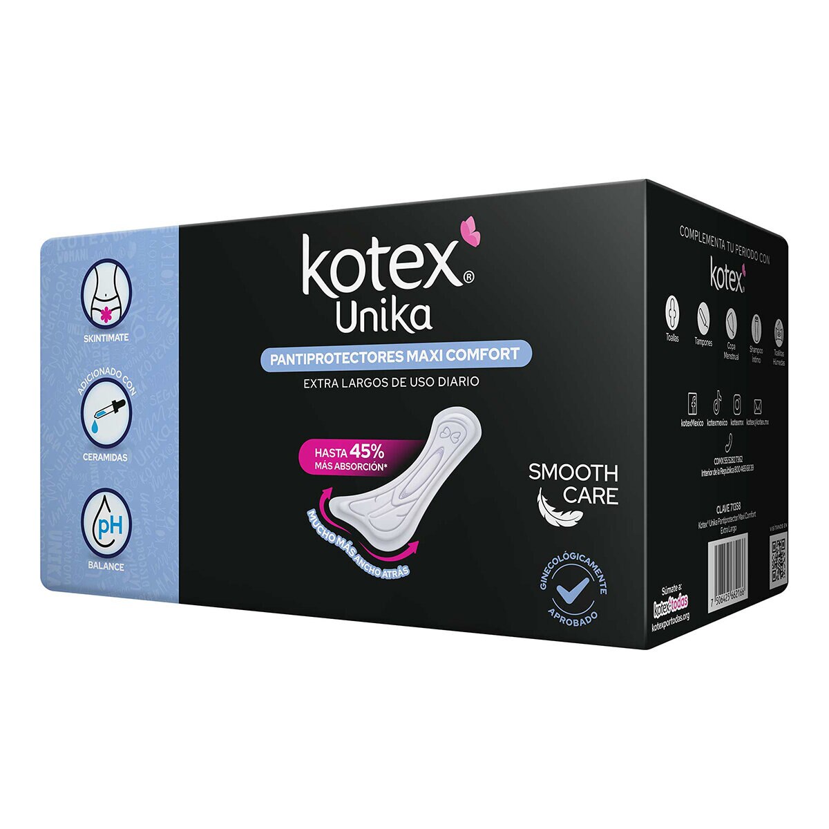 Kotex Pantiprotectores Extra Largos 200 pzas