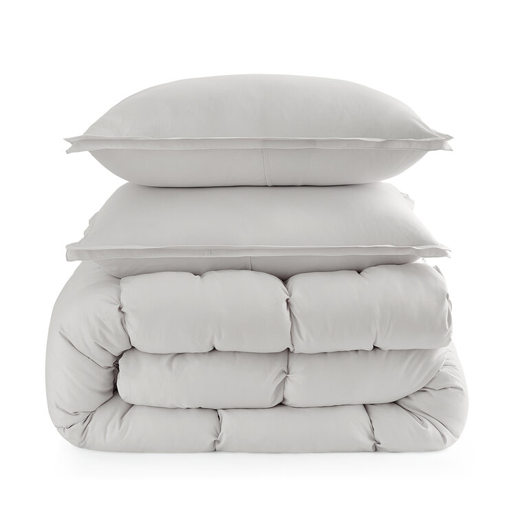 Casual Living, Edredón King de 3 pzs, Gris