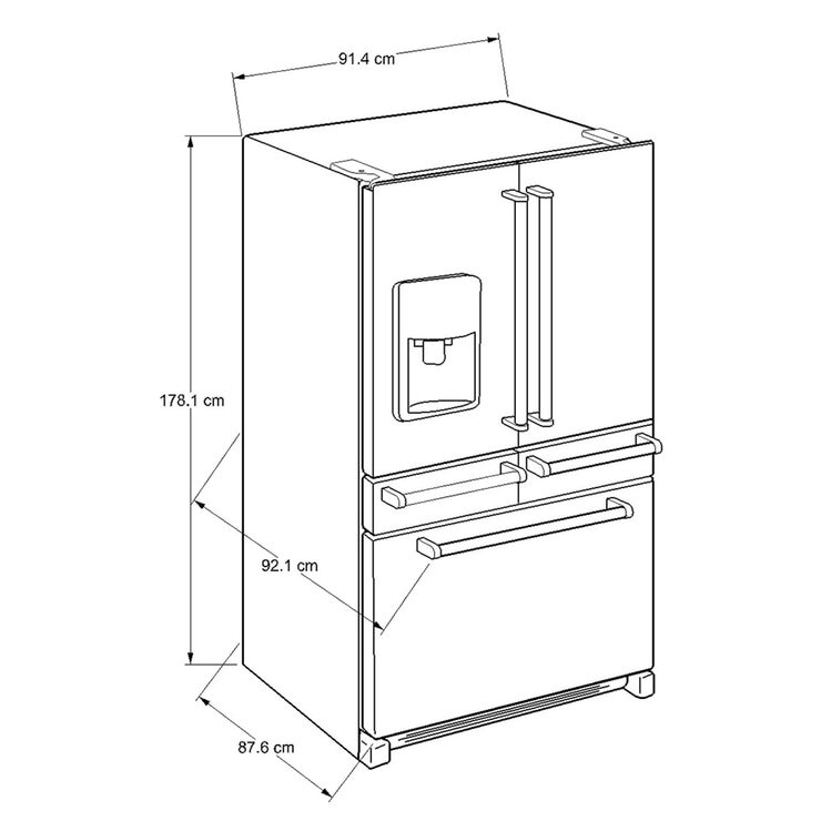 KitchenAid Refrigerador 25' French Door Negro KitchenAid Refrigerador 25' French Door Negro