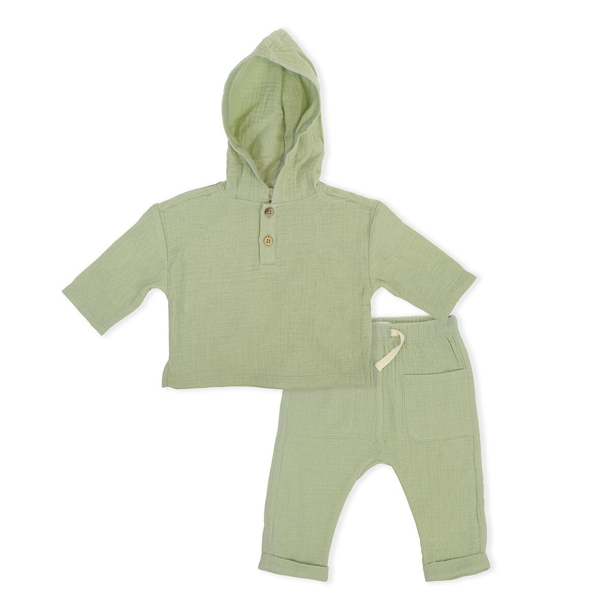René Rofé Baby Conjunto de 4 piezas para Bebés Verde 3 Meses