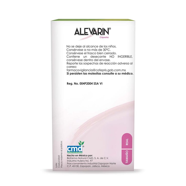 Alevarin Aesculus hippocastanum 166.60mg 3 piezas de 45 cápsulas c/u