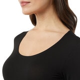 32 Degrees Heat Camiseta térmica para dama Negro Chica