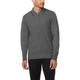 Buffalo David Bitton Suéter tipo polo para Caballero Gris Chica